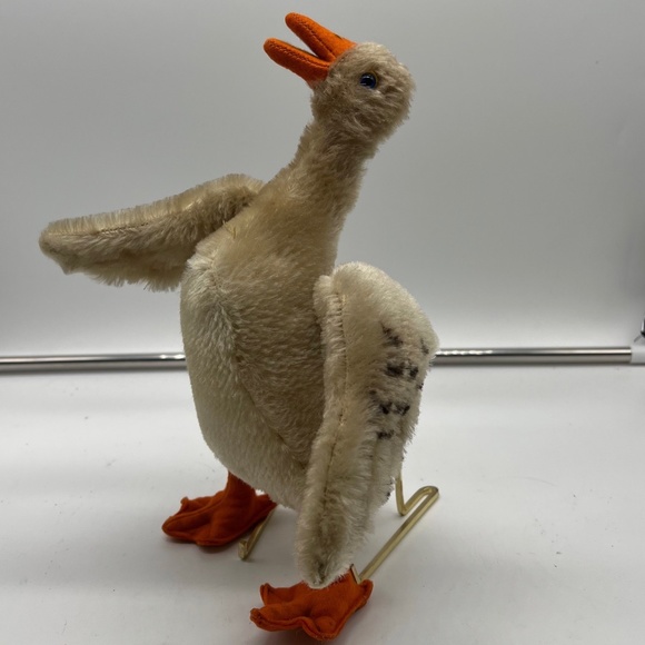 Vintage Steiff Tall Mohair Plush Goose